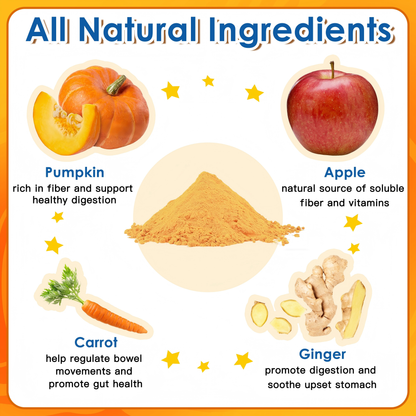 Pumpkin for Dogs and Cats, Powder Pumpkin Puree, Natural Fiber for Dogs, Support Digestion, Diarrhea, Constipation, 60 Scoops