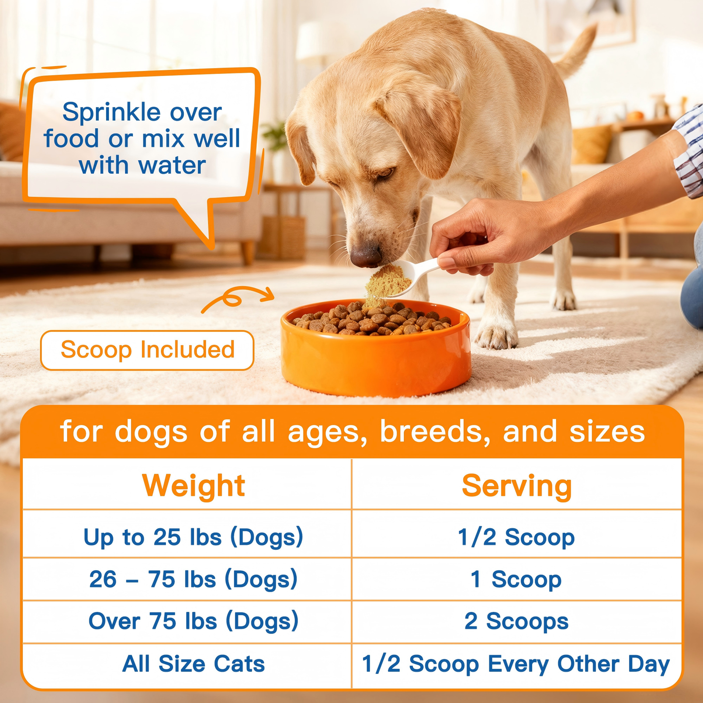 Pumpkin for Dogs and Cats, Powder Pumpkin Puree, Natural Fiber for Dogs, Support Digestion, Diarrhea, Constipation, 60 Scoops