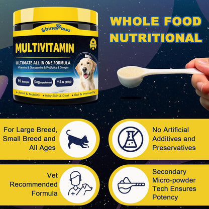 SHINEPAWS Dog Multivitamin is suitable for dogs of all stages